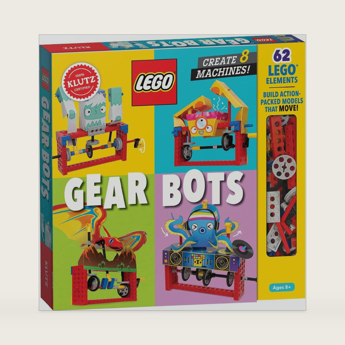 Klutz Lego Gear Bots Science/STEM Activity Kit for 8-12 years