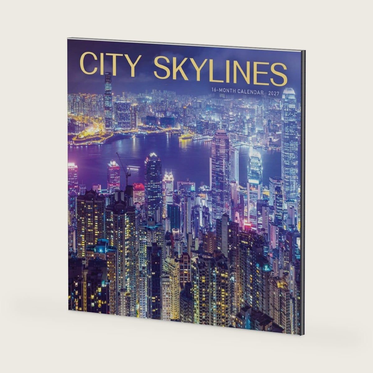 Carousel Worldwide City Skylines 2027 Square Wall Calendar – 16-Month Calendar, Iconic Cityscape and Skyline Photography, Monthly Square Wall Calendar, 12″ × 12″, Gift