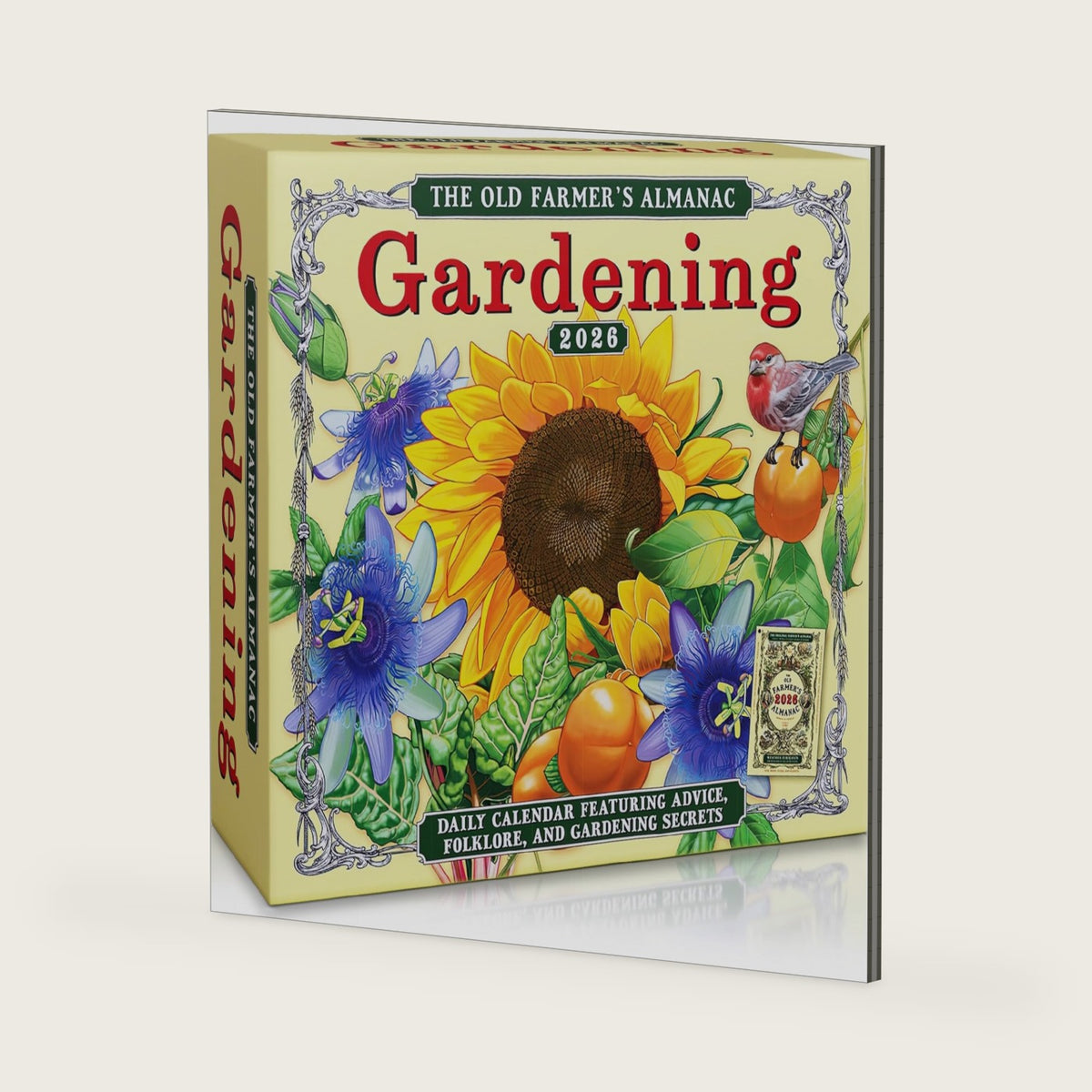 The Old Farmer's Almanac 2026 Daily Desk Calendar: Boxed Page-a-Day Gardening Calendar with Day-to-Day Tips, Folklore, Advice & Planting Secrets
