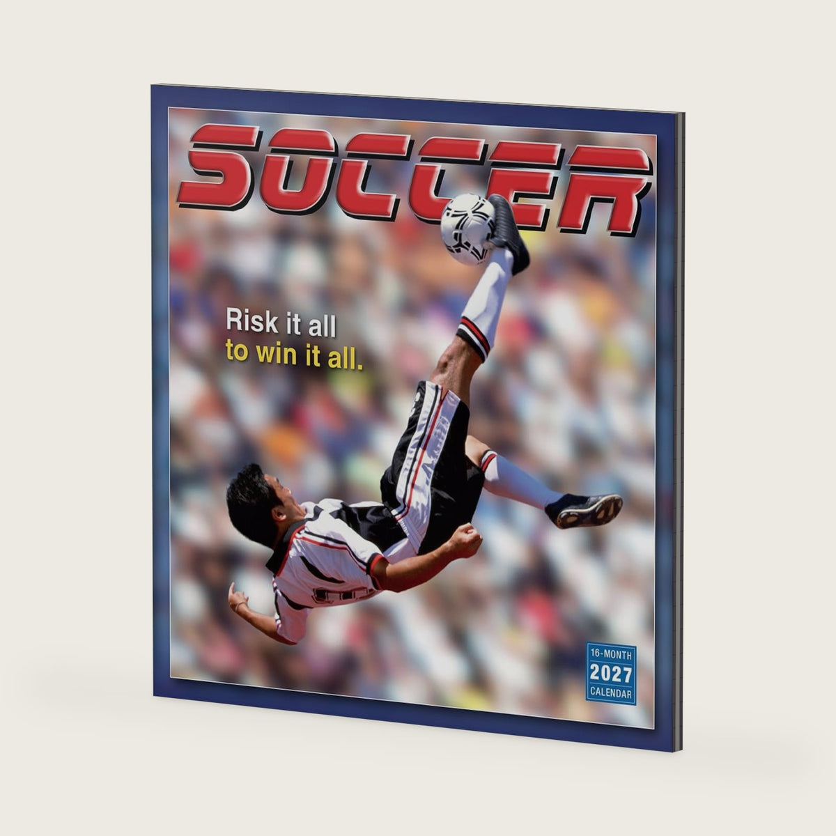 Soccer 2027 Wall Calendar, 16-Month Sports Calendar with Action Photography & World Cup Inspiration for Soccer Fans, 12" × 12"