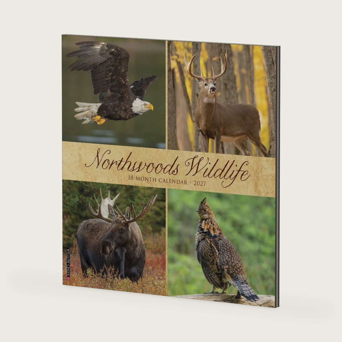 Willow Creek Press, Northwoods Wildlife 2027 Wall Calendar
