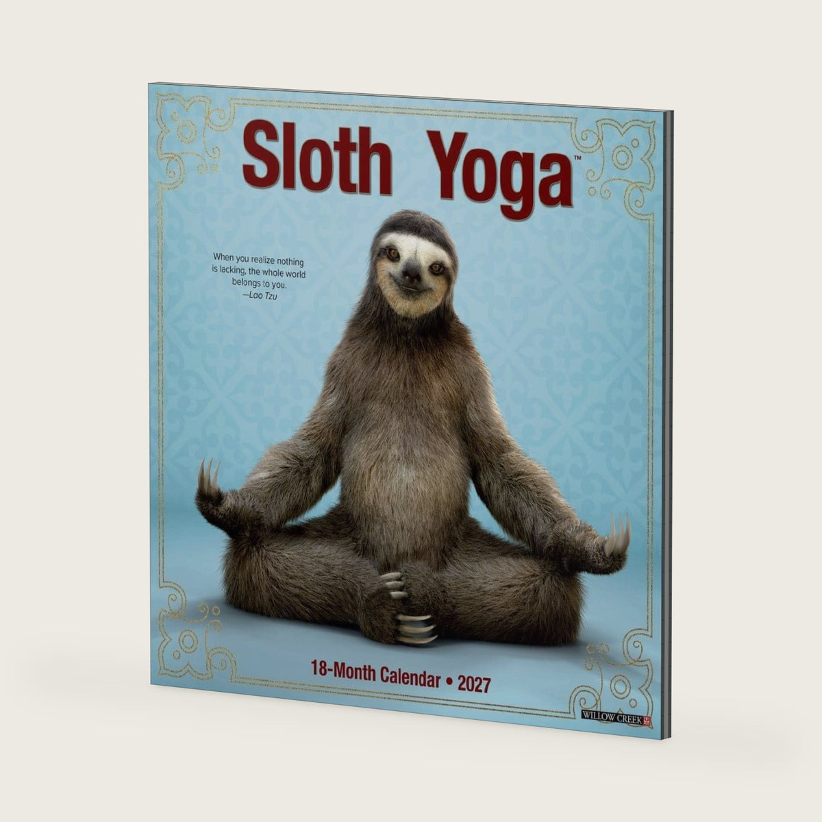 Willow Creek Press, Sloth Yoga 2027 Wall Calendar