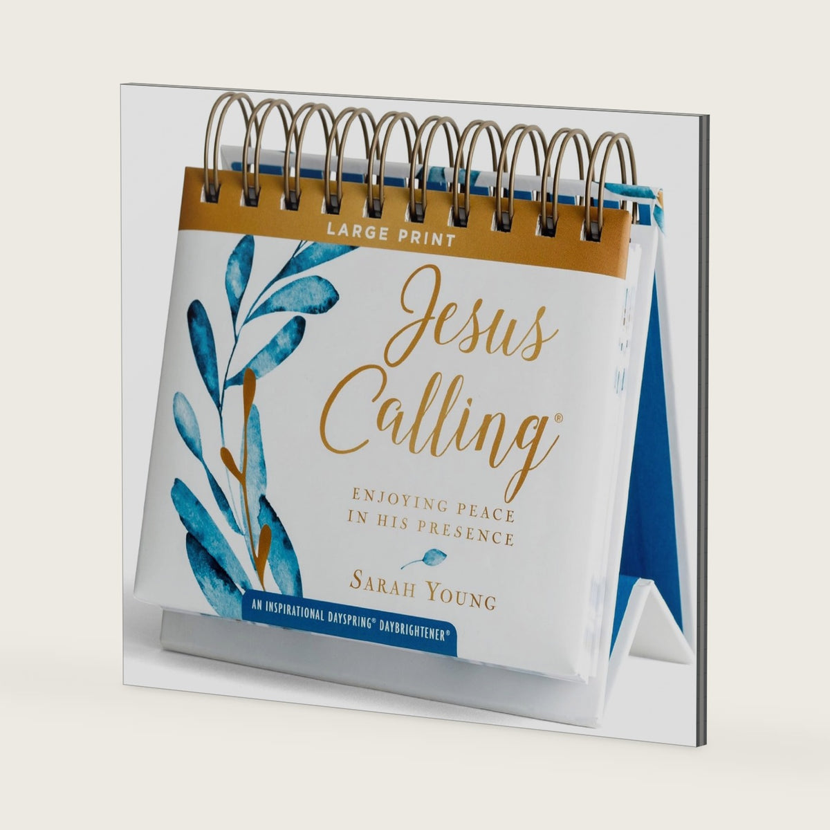 Jesus Calling: Enjoying Peace in His Presence Large Print (A DaySpring Inspirational DayBrightener) - Perpetual Calendar
