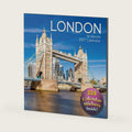2027 Square Wall Calendar - London 12 x 12 Inch Monthly View, 16-Month, Britain Scenic Theme, Includes 180 Reminder Stickers