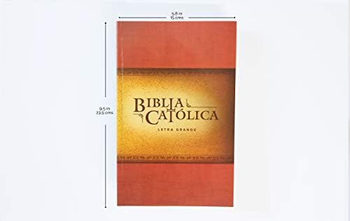 La Biblia Católica: Tapa blanda, tamaño grande, letra grande. Rústica, roja / Catholic Bible (Spanish Edition) by Biblia de América
