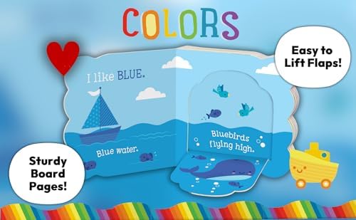 Babies Love Colors - A First Lift-a-Flap Board Book for Babies and Toddlers Learning about Colors by Michelle Rhodes-Conway