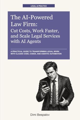 The AI-Powered Law Firm: Cut Costs, Work Faster, and Scale Legal Services with AI Agents: A practical guide to transforming legal work with Claude Code, Codex, and agentic automation by Dimi Bespalov