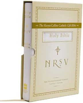 NRSV, The HarperCollins Catholic Gift Bible, Imitation Leather, White by Zondervan