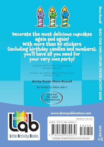 Build Your Own Cupcake Sticker Activity Book (Dover Little Activity Books: Food) by Susan Shaw-Russell