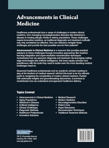 Advancements in Clinical Medicine by P Paramasivan