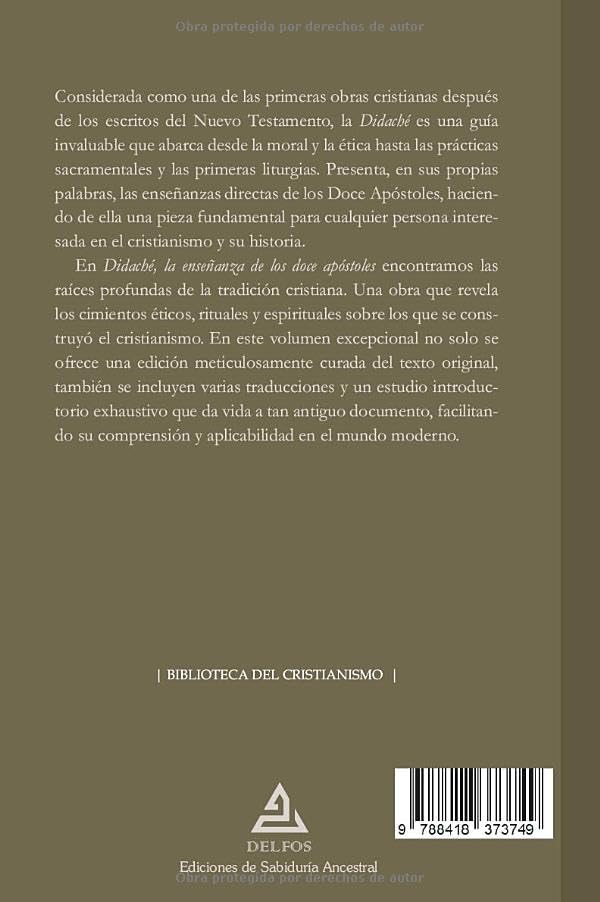 Didaché | La enseñanza de los doce apóstoles (Spanish Edition) by Anónimo