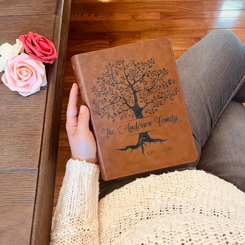 Personalized Family Bible, Custom KJV Wide-Margin Family Bible, Engraved Bible, Wedding Bible, Christian Gifts Family Bible for Wedding