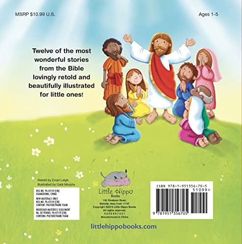 My First Book of Bible Stories - Children's Padded Board Book - Religious Stories by Little Hippo Books