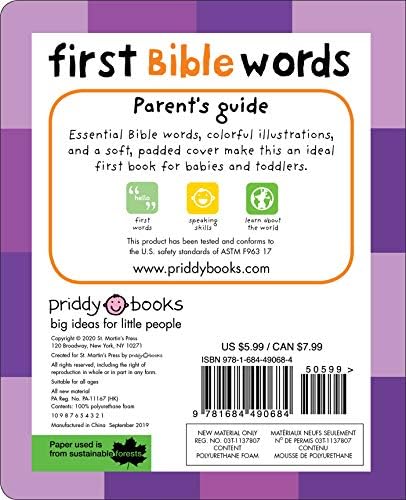 First 100 Bible Words: A padded book―perfect for little hands to hold by Roger Priddy