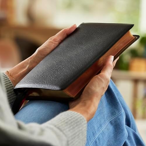 RSV Personal Size Bible with Cross References, Black Premium Goatskin Leather, Premier Collection, (Sovereign Collection) by Thomas Nelson