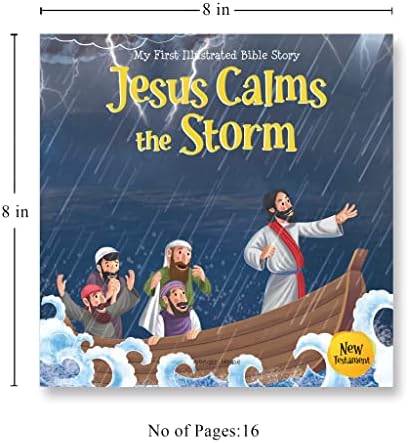 My First Illustrated Bible Story: Jesus Calms the Storm - English / Popular Stories from Bible / Easy to Understand Children Books with Pictures / (My First Bible Stories) by Wonder House Books