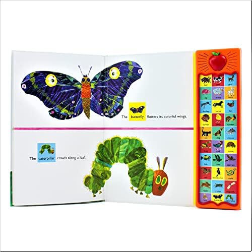 World of Eric Carle, Around the Farm 30-Button Animal Sound Book - Great for First Words - PI Kids by PI Kids