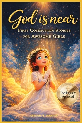 God is Near: First Communion Stories for Awesome Girls: A Catholic Gift Book About the Sacrament of the Eucharist and Growing in Faith (First Communion Gifts 2026) by Abigail T. Harper