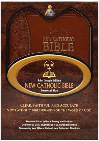 NCB New Catholic Bible, Medium Size - Brown (Print, Dura Lux, Imitation Leather, Catholic Edition Gift Bible, Complete Catholic Bible, St. Joseph Edition, Catholic Book Publishing): Holy Bible by Catholic Book Publishing Corp.