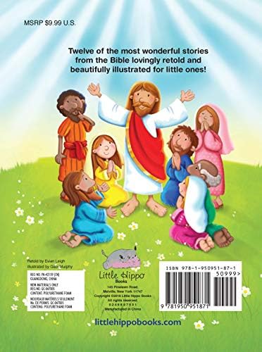 My First Book of Bible Stories - Children's Padded Board Book - Religious Stories by Little Hippo Books