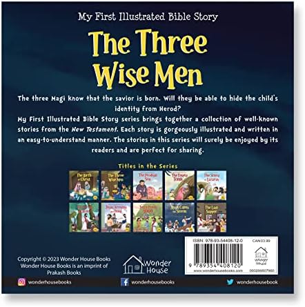 My First Illustrated Bible Story: The Three Wise Men - English / Popular Stories from Bible / Easy to Understand Children Books with Pictures / (My First Bible Stories) by Wonder House Books