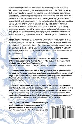 The Didache: Text, Translation, Analysis, and Commentary by Aaron Milavec