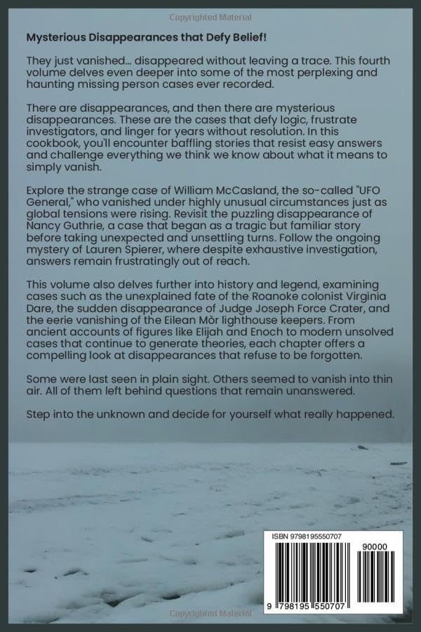 Missing: True Cases of Mysterious Disappearances Vol 4. (Missing Person Case Files) by Andrew J. Clark