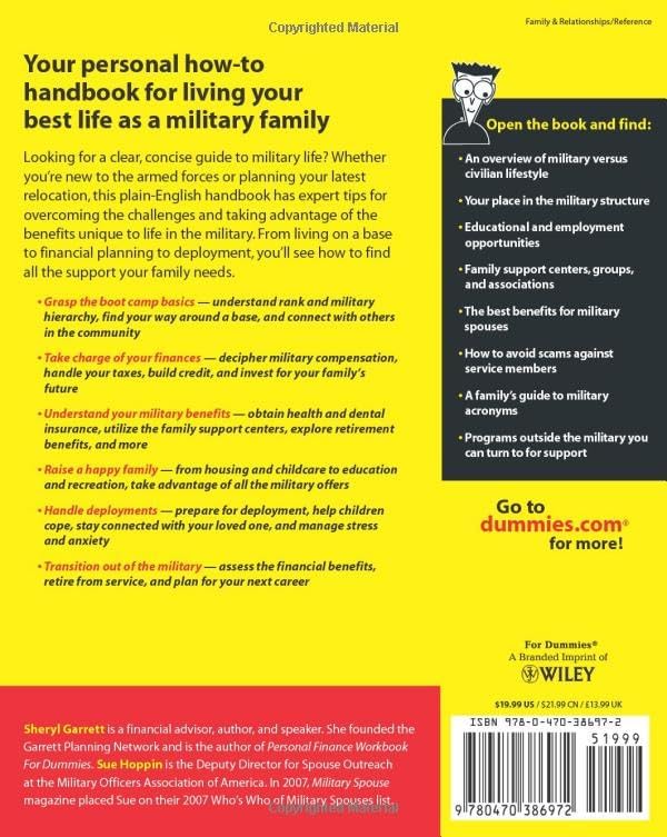 A Family's Guide to the Military For Dummies (For Dummies Series) by Sheryl Garrett