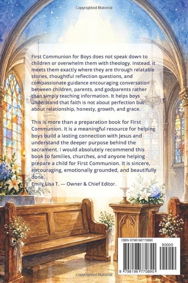 First Communion For Boys: A Meaningful Gift of Faith, Engaging Stories and Reflection Questions That Help Boys Understand First Communion, and Connect ... Like Kindness, Gratitude, and Friendship by Kite Editions