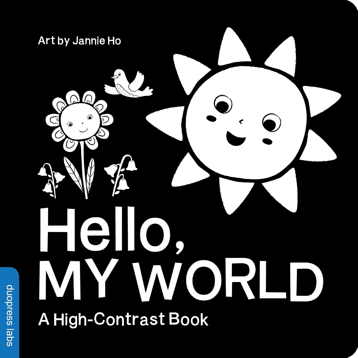 Hello, My World: A perfect book for parents and caregivers home with babies this summer (High-Contrast Books) by duopress labs