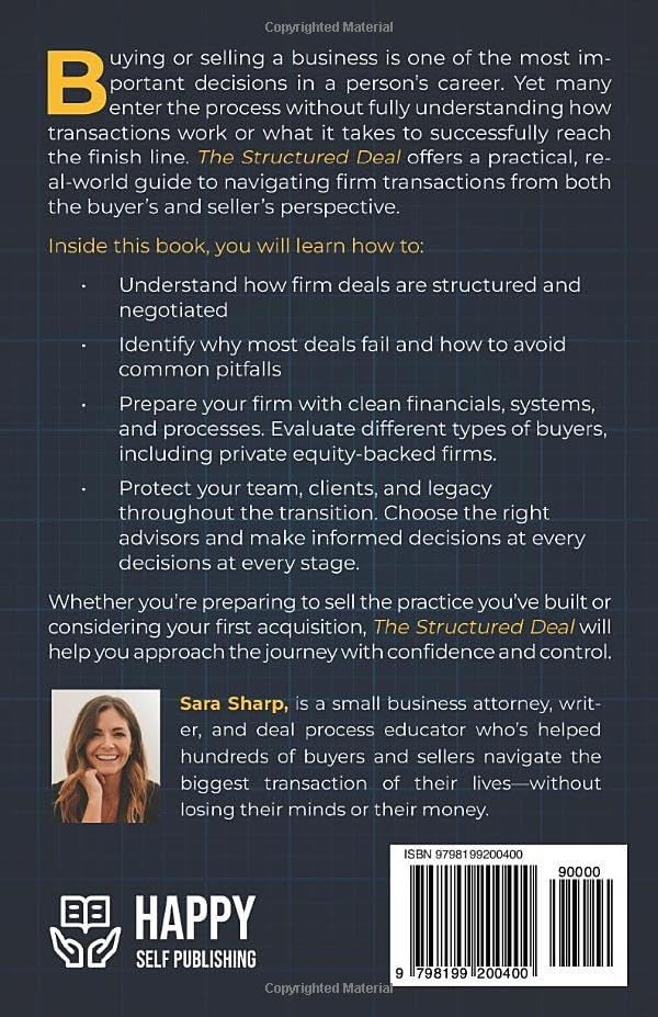 The Structured Deal: A Legal Insider’s Guide to Business Acquisitions Through Letters of Intent by Sara Sharp