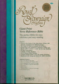 Giant Print Reference King James Version 50gy Sovereign Plain by King James