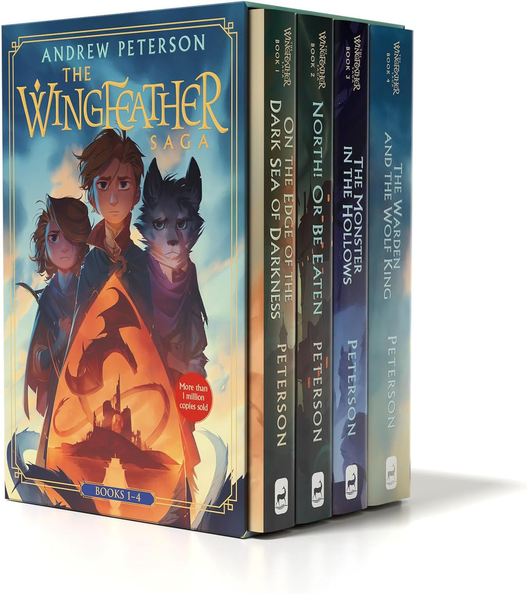 Wingfeather Saga Boxed Set: On the Edge of the Dark Sea of Darkness; North! Or Be Eaten; The Monster in the Hollows; The Warden and the Wolf King by Andrew Peterson