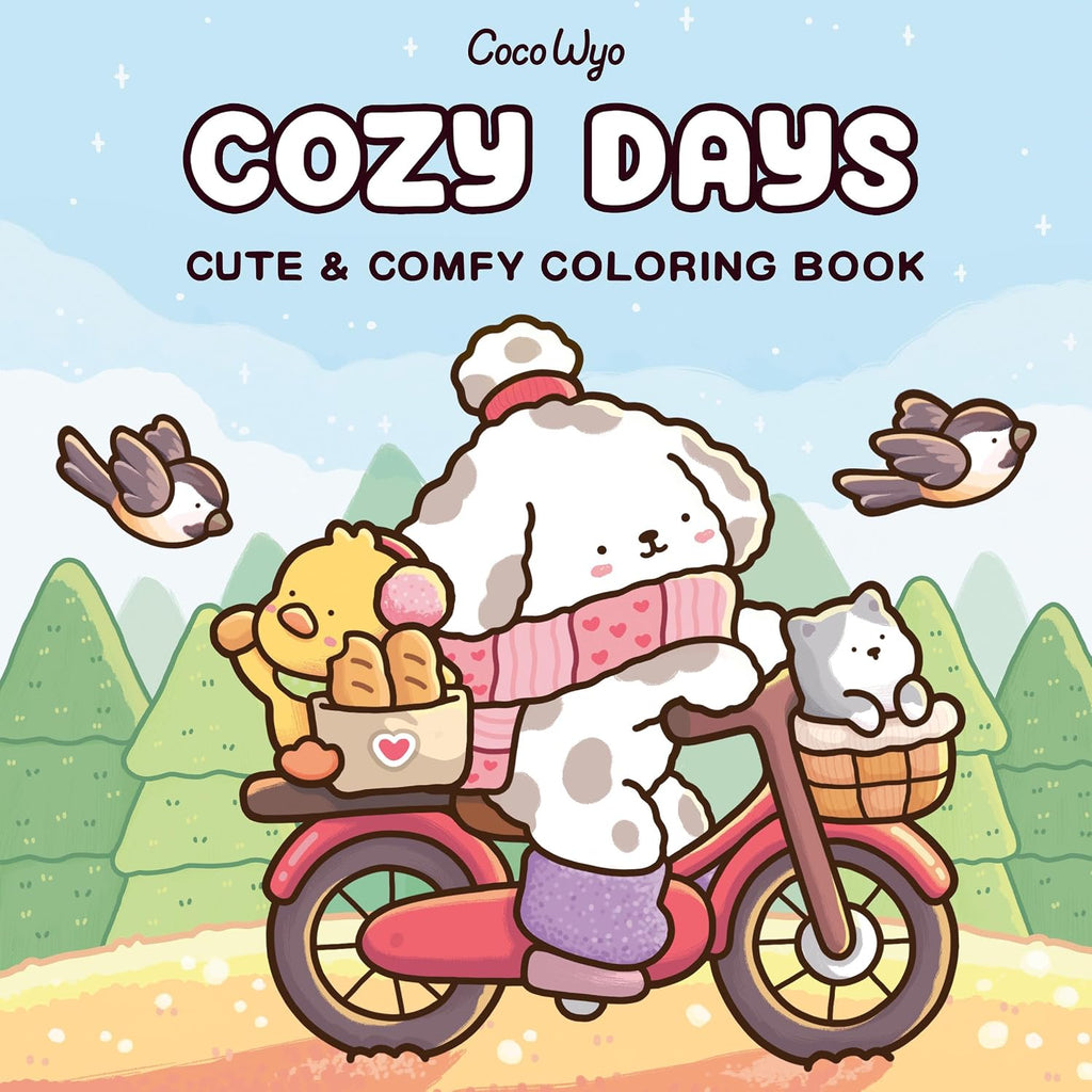 Cozy Days: Coloring Book for Adults and Kids (Cozy Spaces Coloring) by Coco Wyo