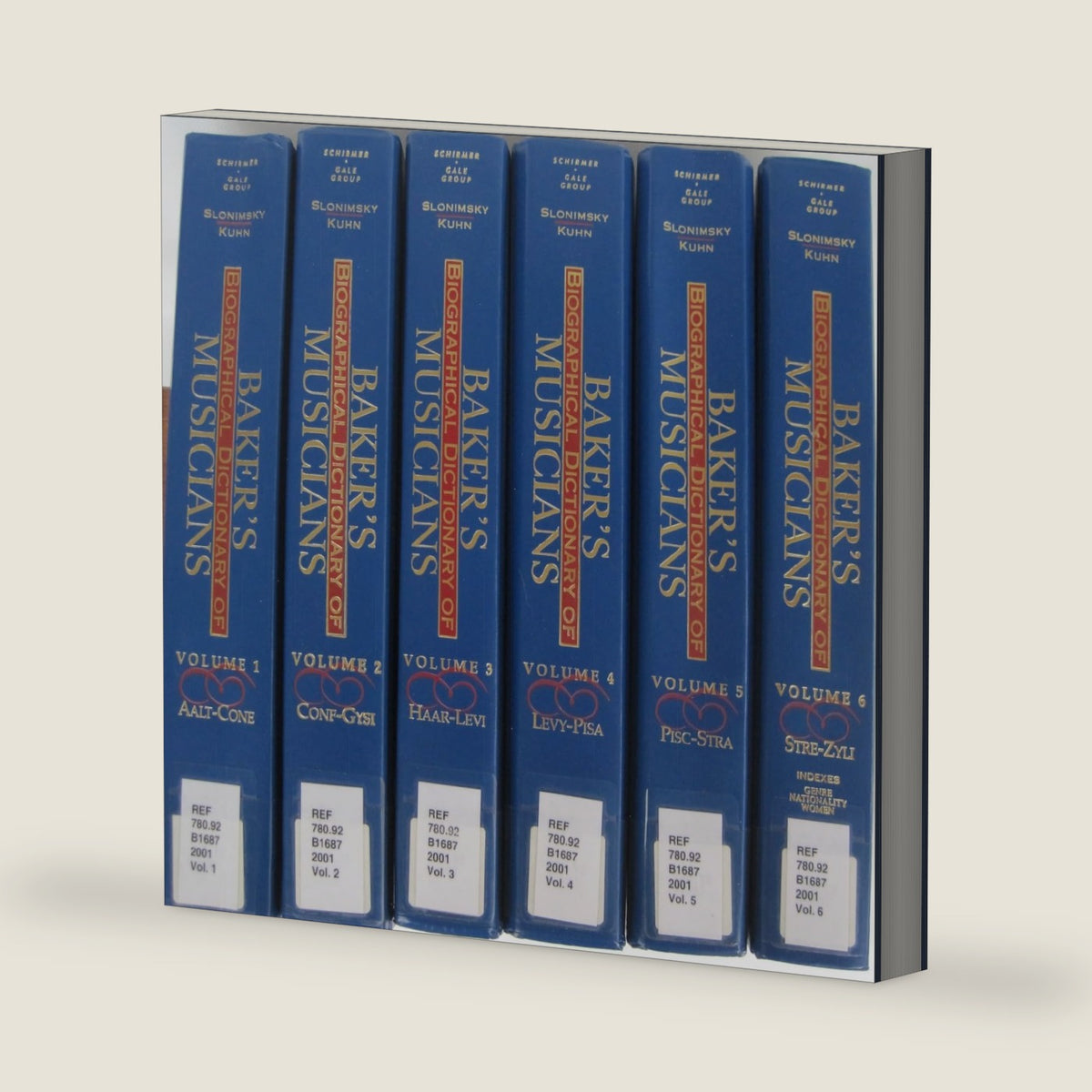 Baker's Biographical Dictionary of Musicians, Centennial Edition (6 Volume Set) by Nicolas Slonimsky