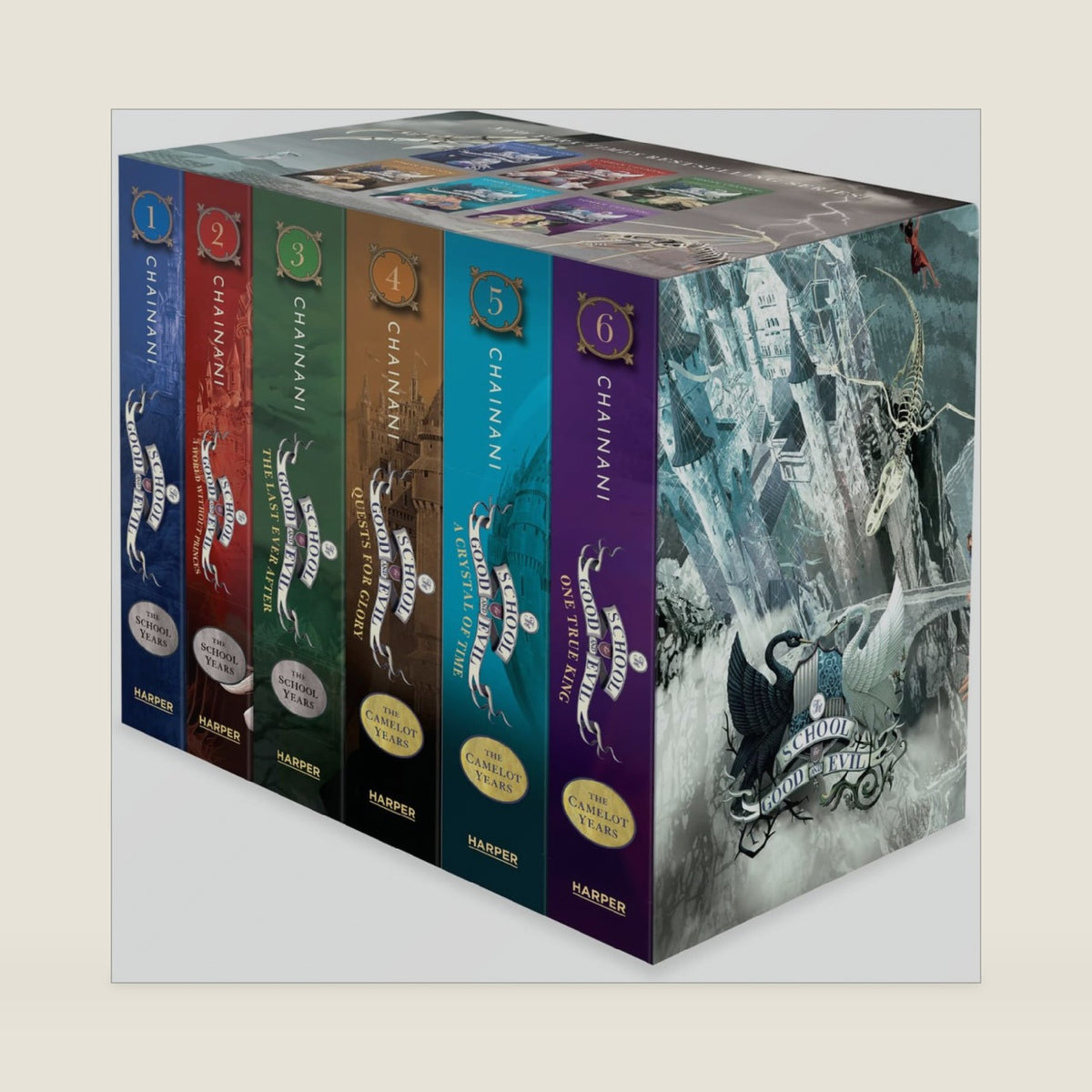 The School for Good and Evil: The Complete 6-Book Box Set: The School for Good and Evil, The School for Good and Evil: A World Without Princes, The ... A Crystal of Time, The School for Good and by Soman Chainani