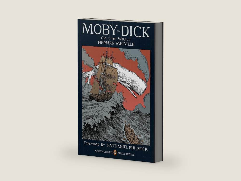 Moby-Dick: or, The Whale (Penguin Classics Deluxe Edition) by Herman Melville | barcode:9780143105954 | source:9780143105954-right-three-quarter.jpg