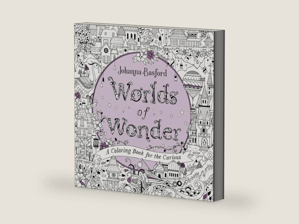 Worlds of Wonder: A Coloring Book for the Curious by Johanna Basford | barcode:9780143136064 | source:9780143136064-right-three-quarter.jpg