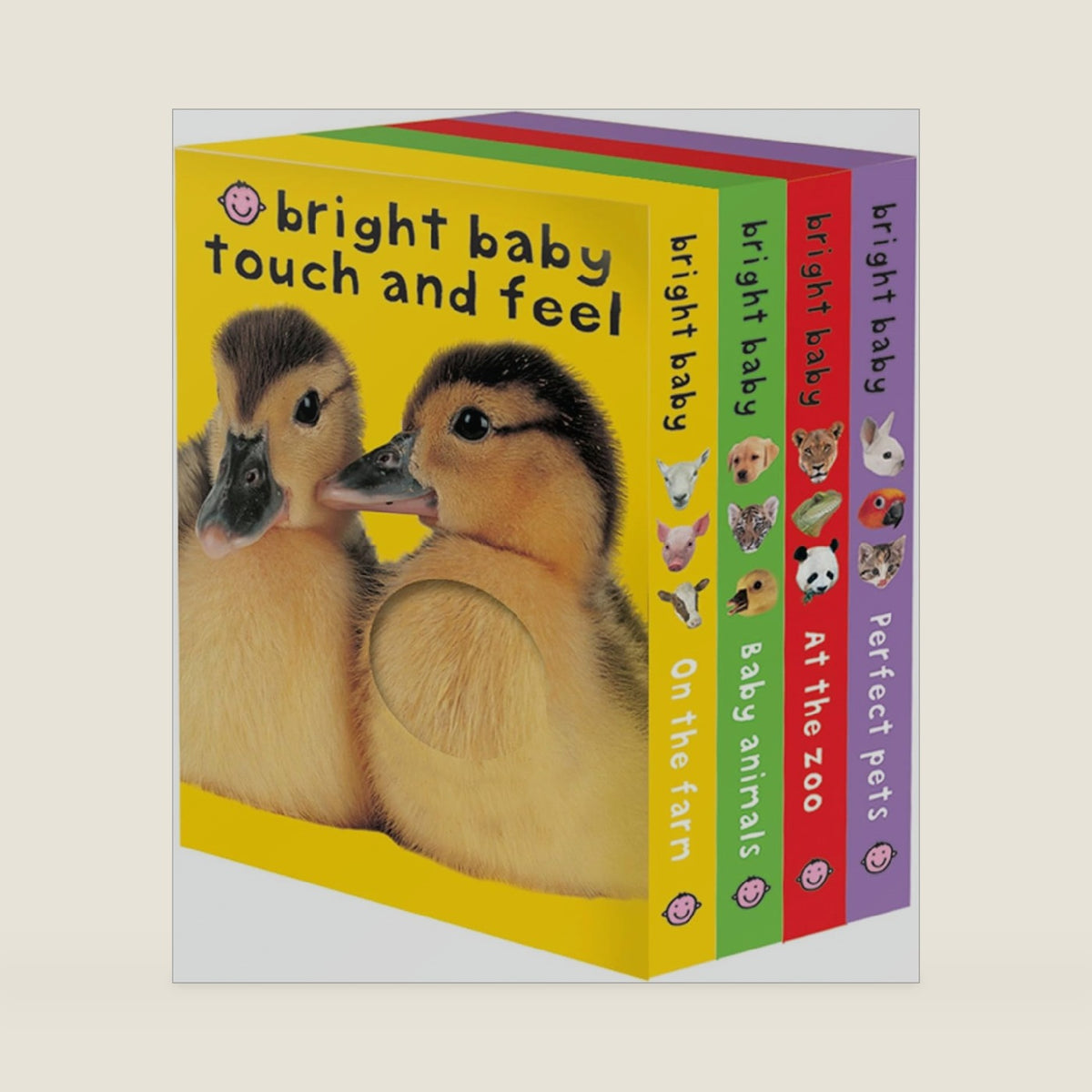 Boxed Set (Bright Baby Touch and Feel): On the Farm, Baby Animals, At the Zoo and Perfect Pets by Roger Priddy
