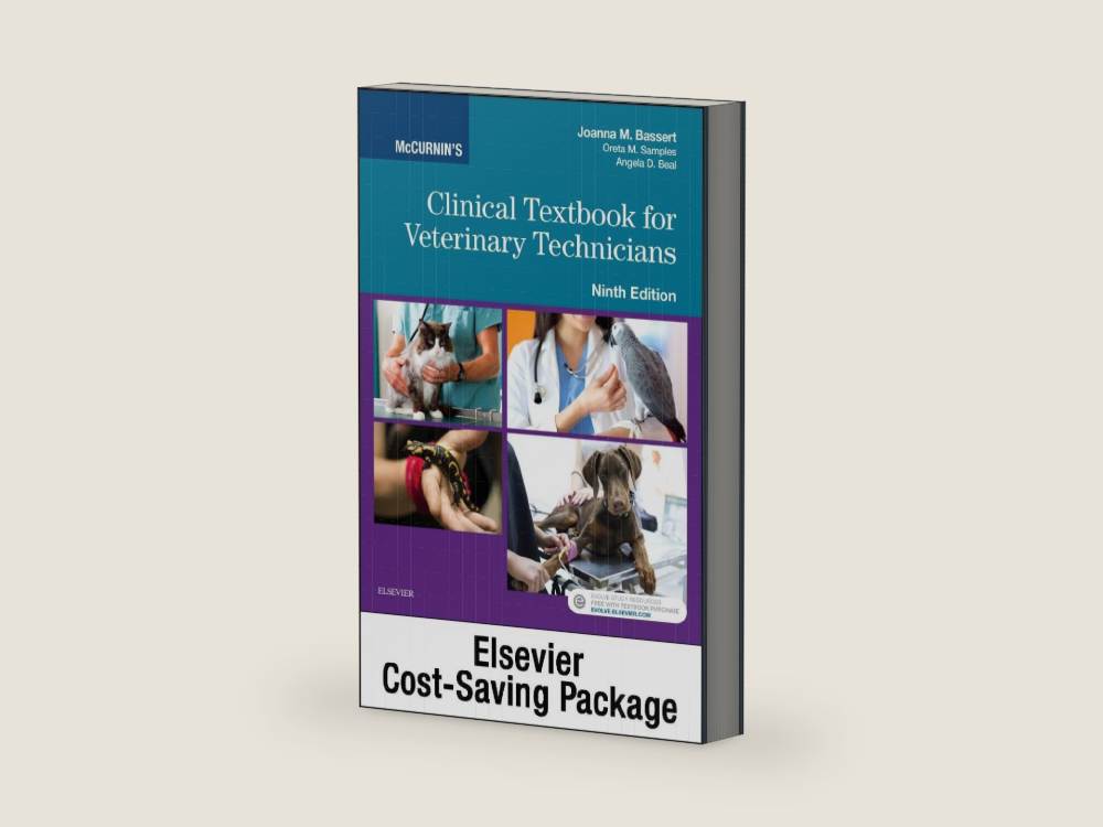 McCurnin's Clinical Textbook for Veterinary Technicians - Textbook and Workbook Package by Joanna M. Bassert VMD | barcode:9780323442756 | source:9780323442756.jpg