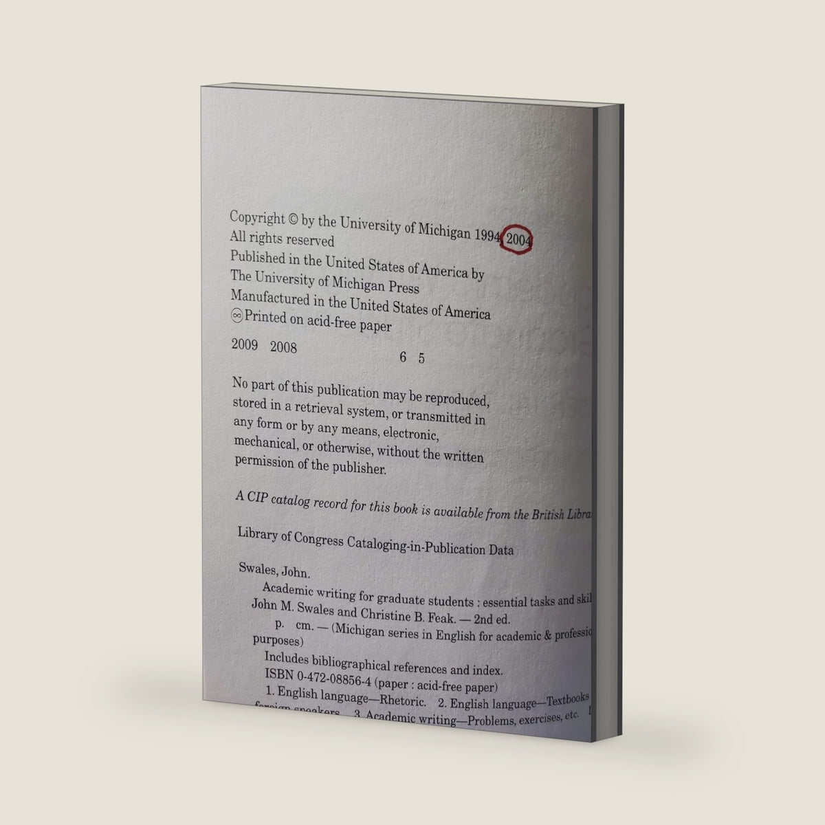 Academic Writing for Graduate Students, Second Edition: Essential Tasks and Skills (Michigan Series In English For Academic & Professional Purposes) by John M. Swales
