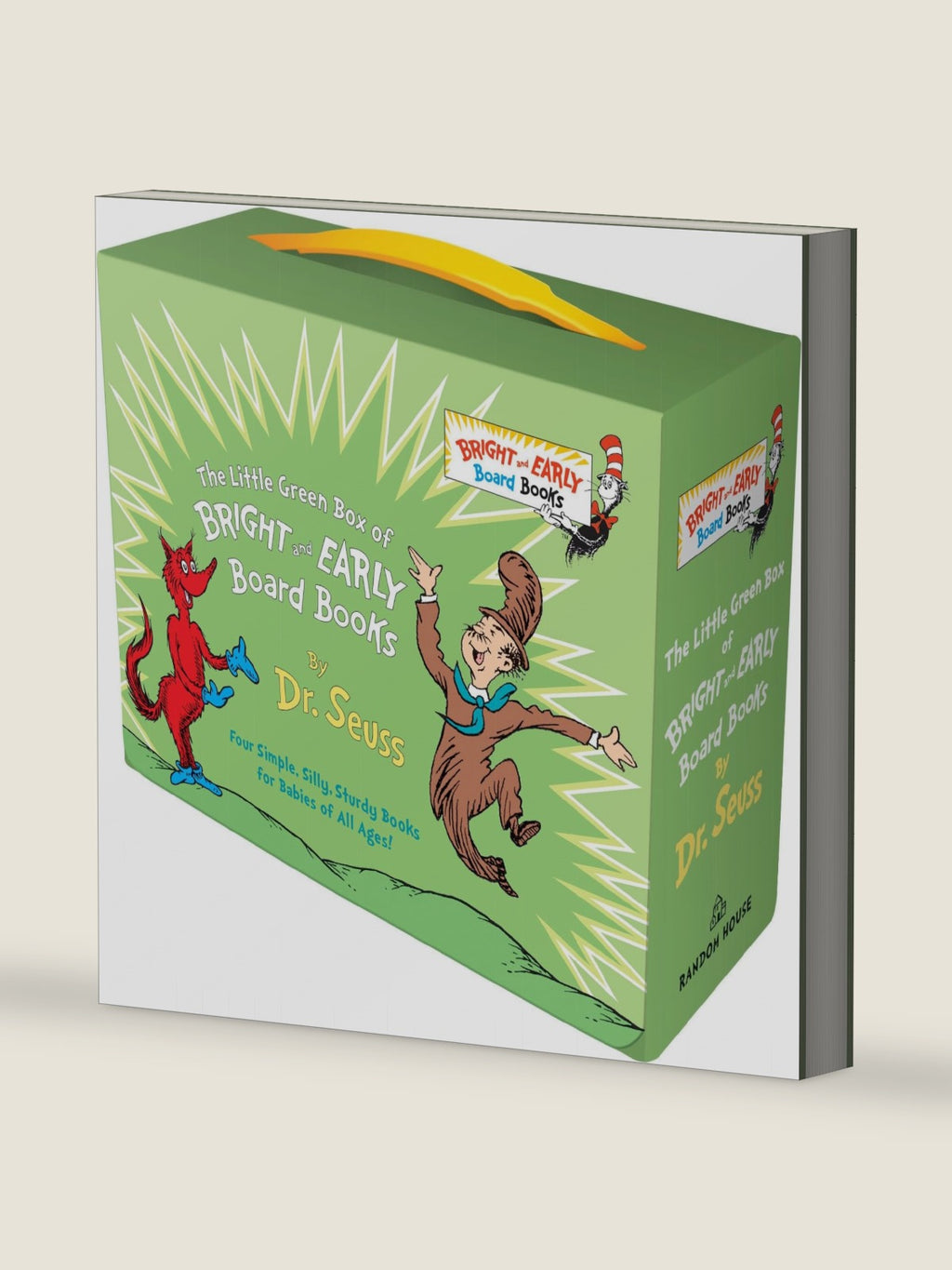 Little Green Boxed Set of Bright and Early Board Books: Fox in Socks; Mr. Brown Can Moo! Can You?; There's a Wocket in My Pocket!; Dr. Seuss's ABC by Dr. Seuss