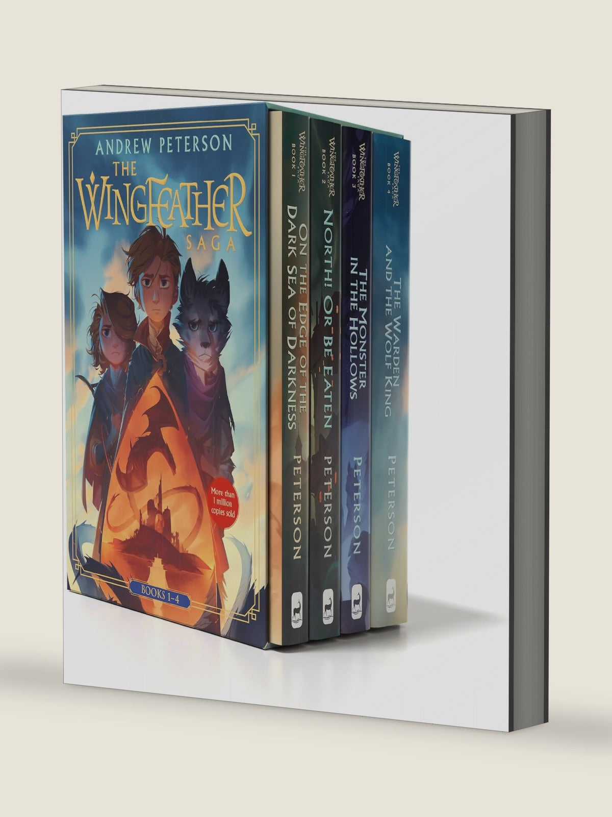 Wingfeather Saga Boxed Set: On the Edge of the Dark Sea of Darkness; North! Or Be Eaten; The Monster in the Hollows; The Warden and the Wolf King by Andrew Peterson