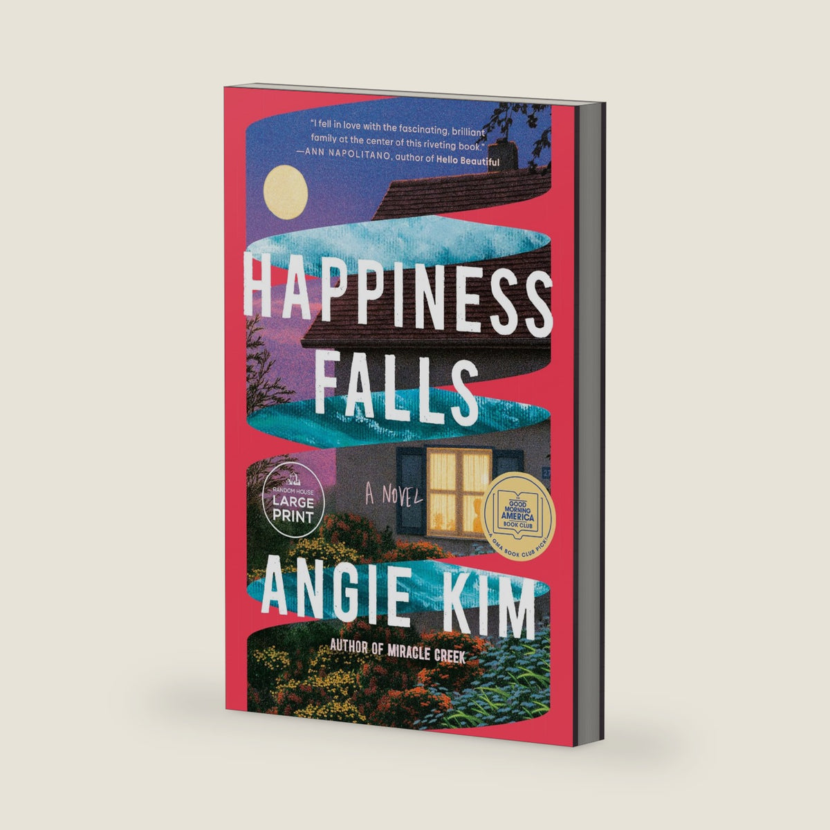 Happiness Falls (Good Morning America Book Club): A Novel (Random House Large Print) by Angie Kim