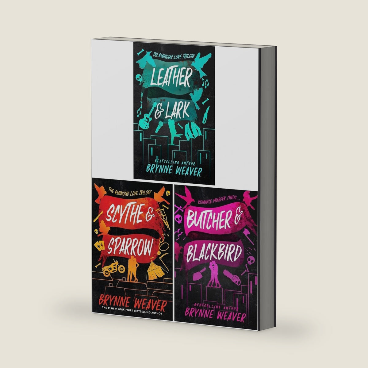 The Ruinous Love Trilogy 3 Books Collection Set By Brynne Weaver(Scythe & Sparrow, Leather & Lark, Butcher & Blackbird) by Brynne Weaver