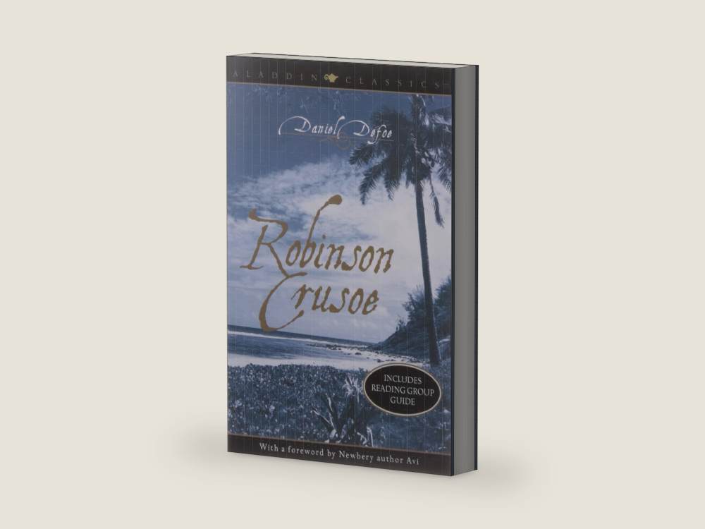 Robinson Crusoe by Daniel Defoe | barcode:9780689844089 | source:9780689844089-right-three-quarter.jpg