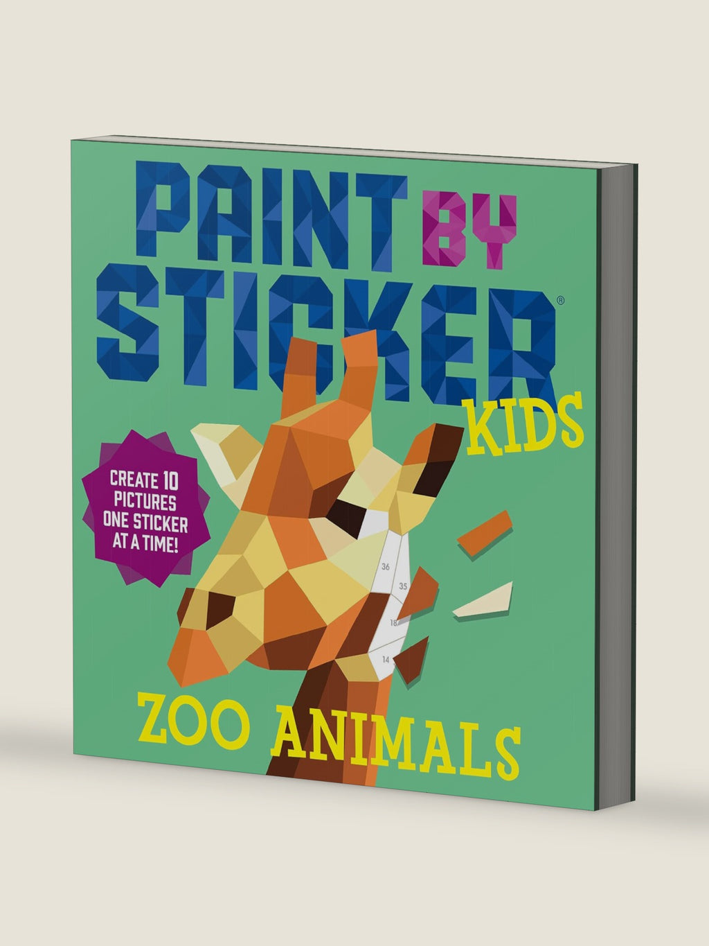 Paint by Sticker Kids (Official): Zoo Animals: Create 10 Pictures One Sticker at a Time! by Workman Publishing