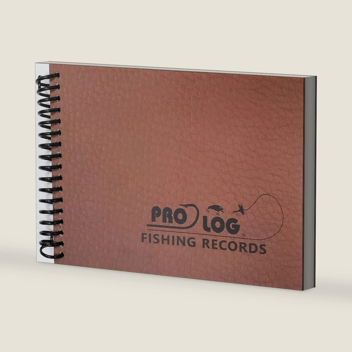 Pro-Log Fishing Records Log Book with Faux Leather Cover | 29 Writing Prompts: Location, Date, Weather, Fish Caught, Techniques, Etc., Room to Write Journal Notes | Fisherman Gift Idea by John E. Sherry