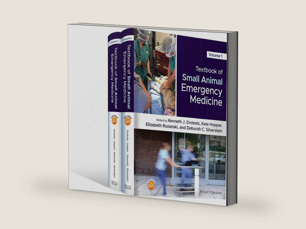 Textbook of Small Animal Emergency Medicine, 2 Volume Set by Kenneth J. Drobatz | barcode:9781119028932 | source:9781119028932-right-three-quarter.jpg