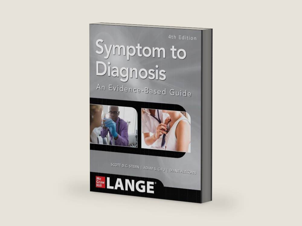 Symptom to Diagnosis An Evidence Based Guide, Fourth Edition by Scott D.C. Stern | barcode:9781260121117 | source:9781260121117.jpg